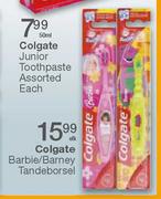 Colgate Barbie/Barney Tandeborsel-Elk