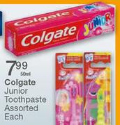 Colgate Junior Toothpaste Assorted-50ml
