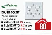 Crabtree Double Socket