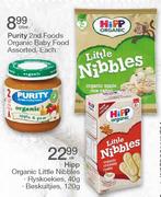 Hipp Organic Little Nibbles Ryskoekies-40h/Beskuitjies-120g Elk