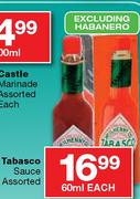 Tabasco Sauce Assorted-60ml each