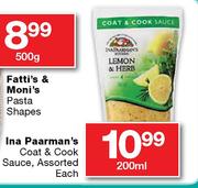 Ina Paarman's Coat & Cook Sauce, Assorted Each-200ml