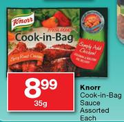 Knorr Cook-in-Bag Sauce Assorted Each-35g