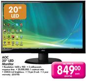 AOC LED Monitor-20" Each