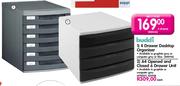 Buddi A4 Opened and Closed 6 Drawer Unit-Each
