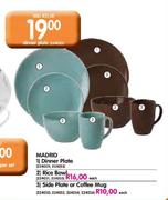 Madrid Side Plate Or Coffee Mug-Each