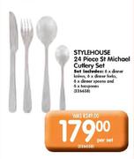 Stylehouse 24 Piece St Michael Cutlery Set-Per Set