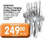 Everyday 24 Piece Hanging Cutlery Steak Set-Per Set