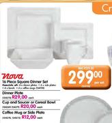 Nova Cup And Saucer Or Cereal Bowl-Each