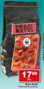 Braai Ketts Charcoal Briquettes-2Kg