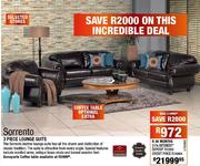 Sorrento 3 Piece Lounge Suite