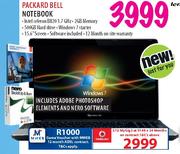 Packard Bell Notebook + Adobe Photoshop Elements and Nero Software