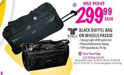 Tosca Black Duffel Travel Bag-50cm