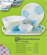 Chrysanthemum Range Salad Bowl, 15cm-each