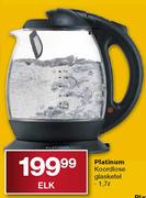 Platinum Koordlose Glasketel - 1.7 Ltr Elk 