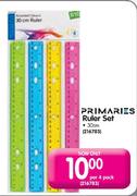 Primaries Ruler Set 30cm-per 4 pack