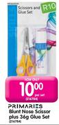 Primaries Blunt Nose Scissor Plus 36g Glue Set-per set