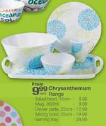 Chrysanthemum Range Salad Bowl, 15cm-each