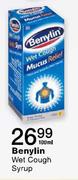 Benylin Wet Cough Syrup-100ml
