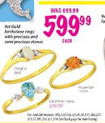 9ct Gold December Lopaz