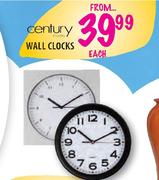 Century Wall Clocks-Each