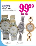 Digitime Watch Sets His & Hers Twinpack-Per Set