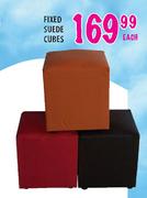 Fixed Suede Cubes-Each