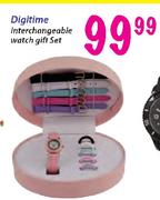 Digitime Interchangeable Watch Gift Set