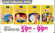Disney Gold Collection DVDs-Each