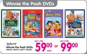 Disney Winnie The Pooh DVDs-2's