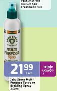 Jabu Stone Multi Purpose Spray Or Braiding Spray-250ml Each