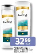 Pantene Shampoo 250ml Or Conditioner 200ml Assorted-Each