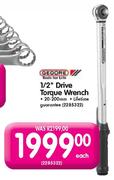 Gedore 1/2" Drive Torque Wrench-20-200mm Each
