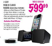 i-Luv Vibe II Clock Radio (Docking Station)