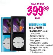 Telefunken 4GB MP3/MP4 Player (TMP-444B)