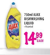 Ajax Dishwashing Liquid Assorted-750ml Each