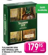 Tullamore Dew Irish Whiskey With 2 Glasses In Gift Pack-750ml