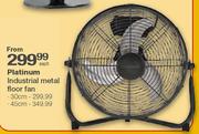 Platinum Industrial Metal Floor Fan - 45cm Each