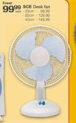 SCE Desk Fan - 23cm Each
