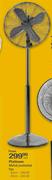 Platinum Metal Padestal Fan - 40cm Each