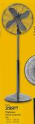 Platinum Metal Padestal Fan - 30cm Each