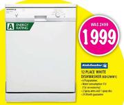 Kelvinator 12 Place White Dishwasher(KD12WW1)=