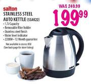 Salton Stainless Steel Auto Kettle(SSAK22)