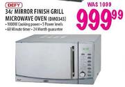 Defy Mirror Finish Grill Microwave Oven-34Ltr(DM0343)