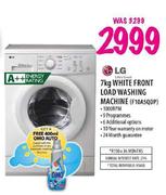 LG White Front Load Washing Machine-7kg(F10A5QDP)