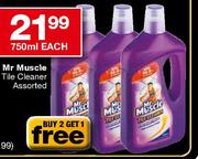 Mr Muscle Tile Cleaner Assorted-750ml Each
