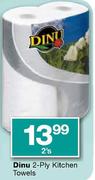 Dinu 2-Ply Kitchen Towels-2's