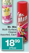 Mr.Min Multi-Surface Cleaner Assorted-275ml Each