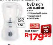 by:Dsign 200W Jug Blender