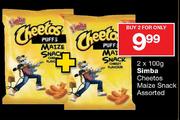 Simba Cheetos Maize Snack Assorted-2x100g
